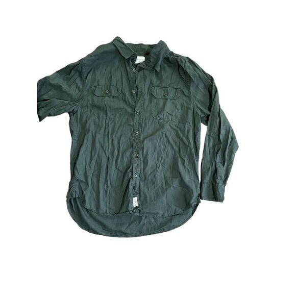 Jachs Mens dark green button down collar shirt Sz L - Picture 10 of 10
